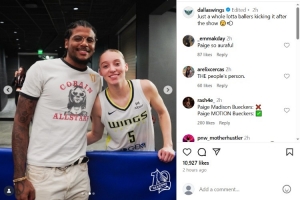 44分创新秀单场得分纪录！飞翼官方晒布克斯与杰伦-格林&amp;切特合影